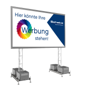 Supporting frame and add-on part | for concrete set-up device | Attachment for installation frame